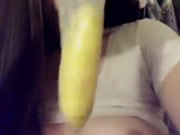 The Camgirl Play Banana